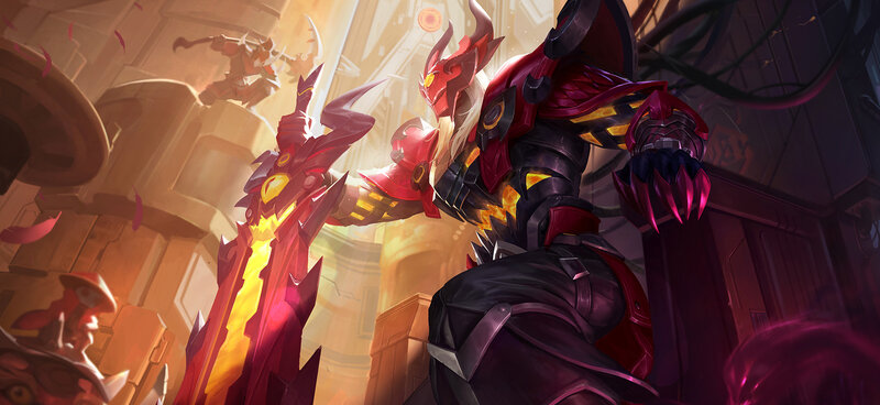 Red-armored Warrior — Red, Dramatic, Digital Art, Sword, Armor