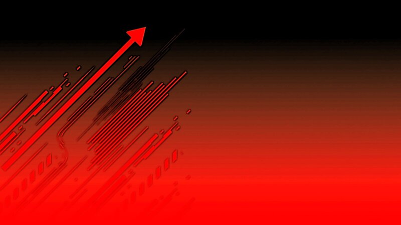Red Arrow on Gradient