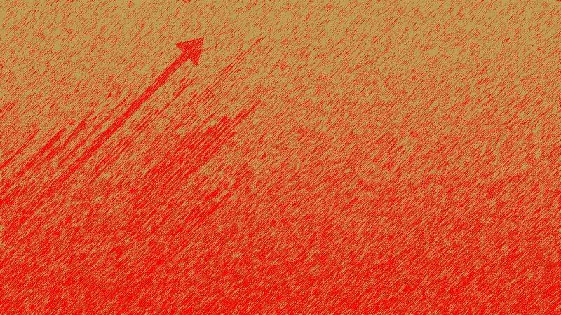 Red Arrow on Textured Background — Neutral