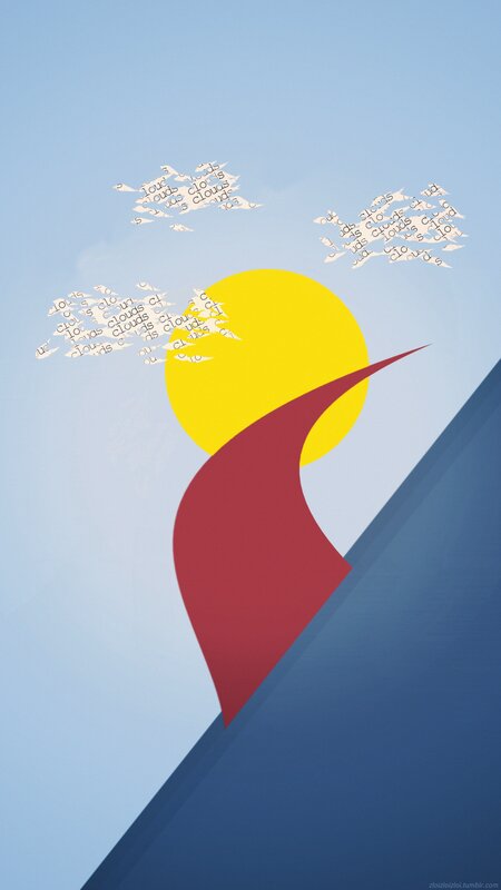 Red Arrow Pointing Up — Blue
