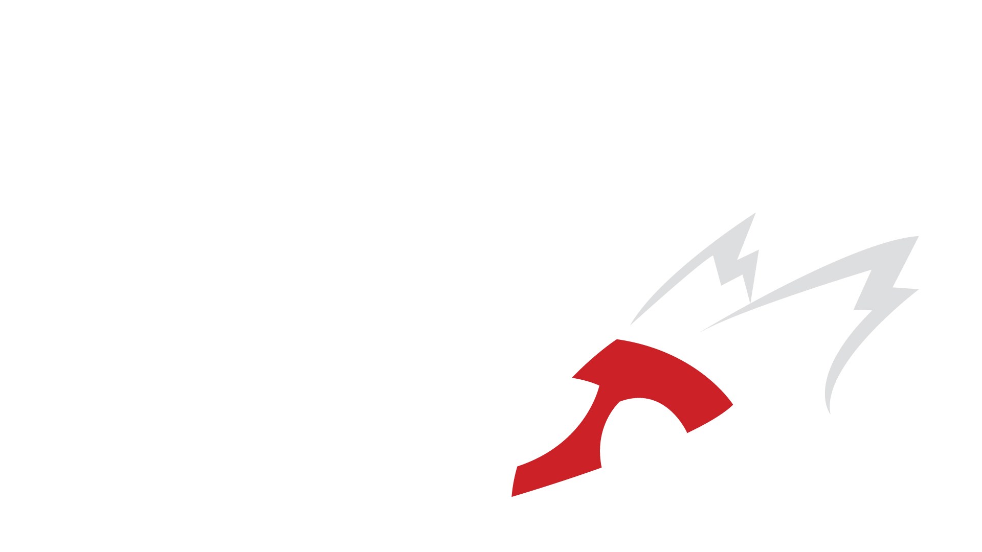red arrow with lightning bolts