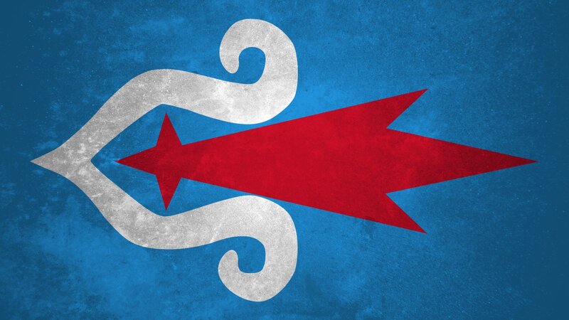 Red Arrow with Star