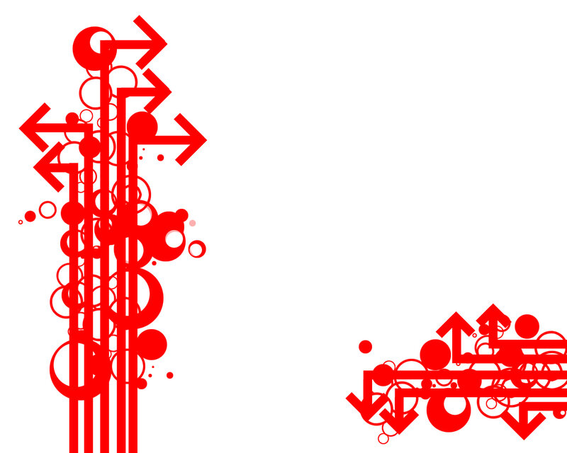red arrows and circles design