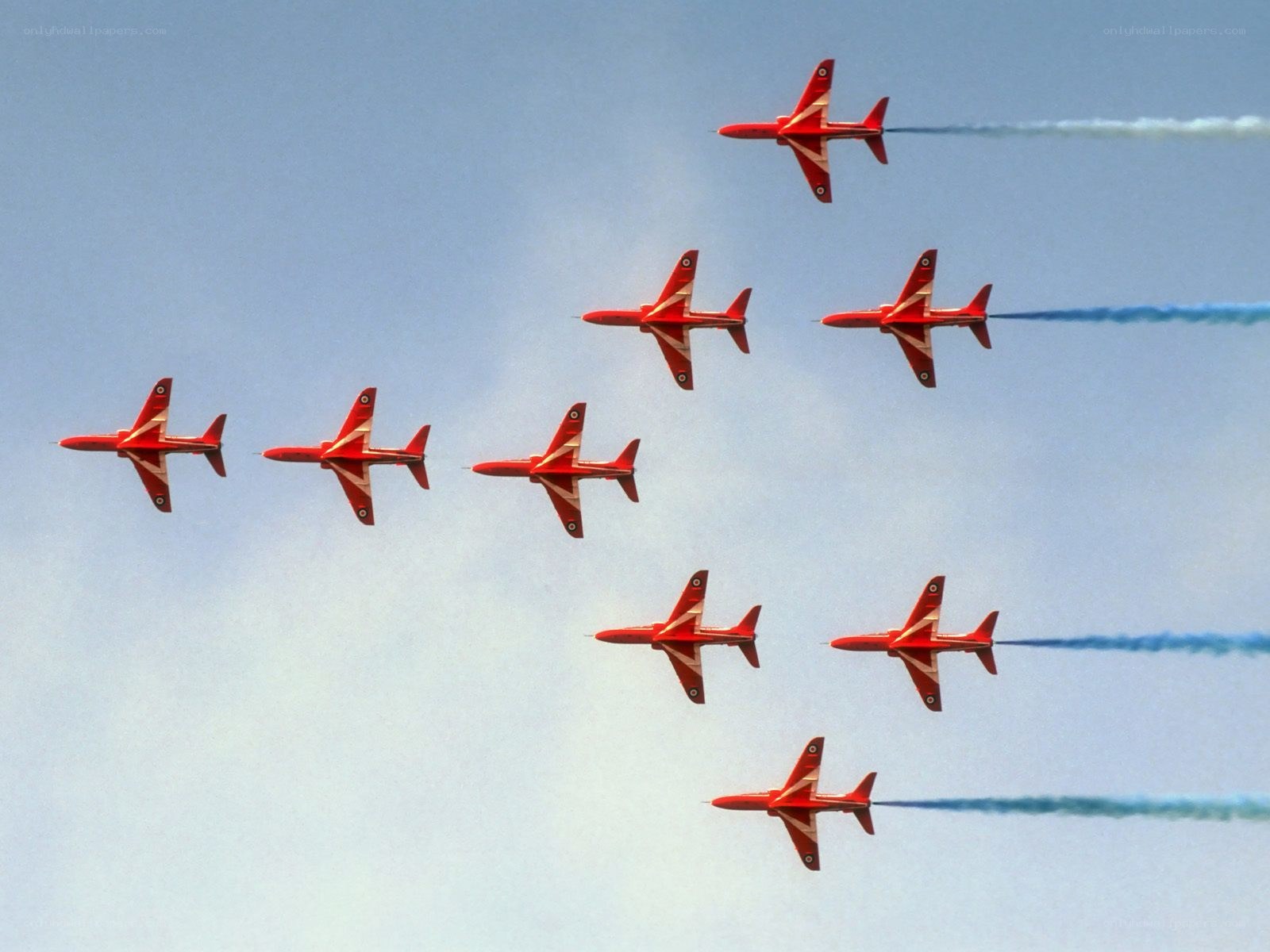 Red Arrows formation flight