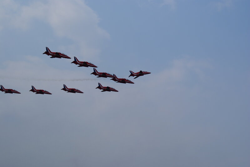 Red Arrows formation flight
