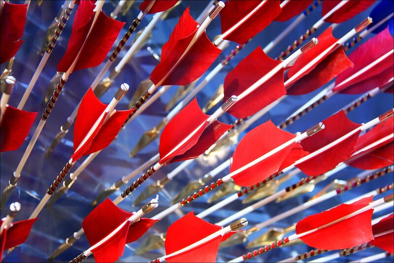 Red Arrows in Blue
