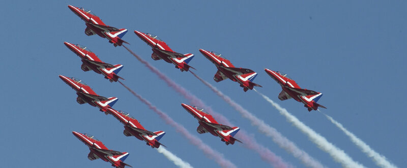 Red Arrows Jet Formation — Dynamic
