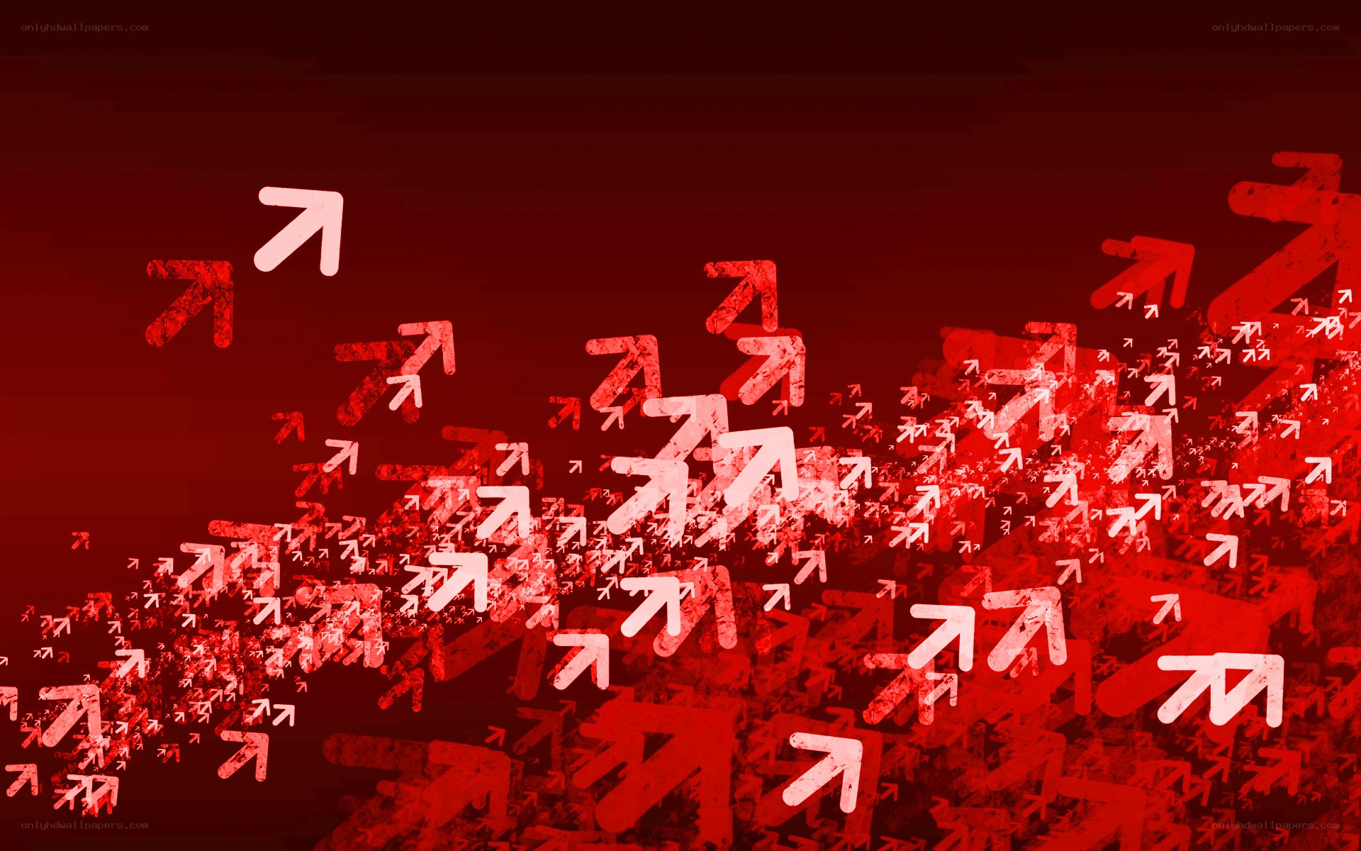 red arrows on dark background