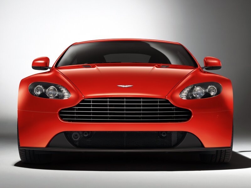 Red Aston Martin Car — Dramatic, Photograph