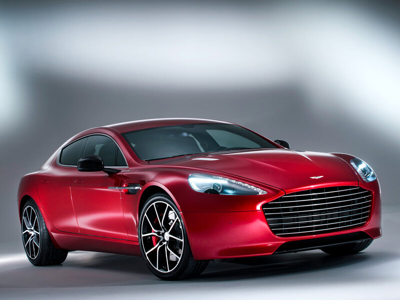 Red Aston Martin Car — Dramatic