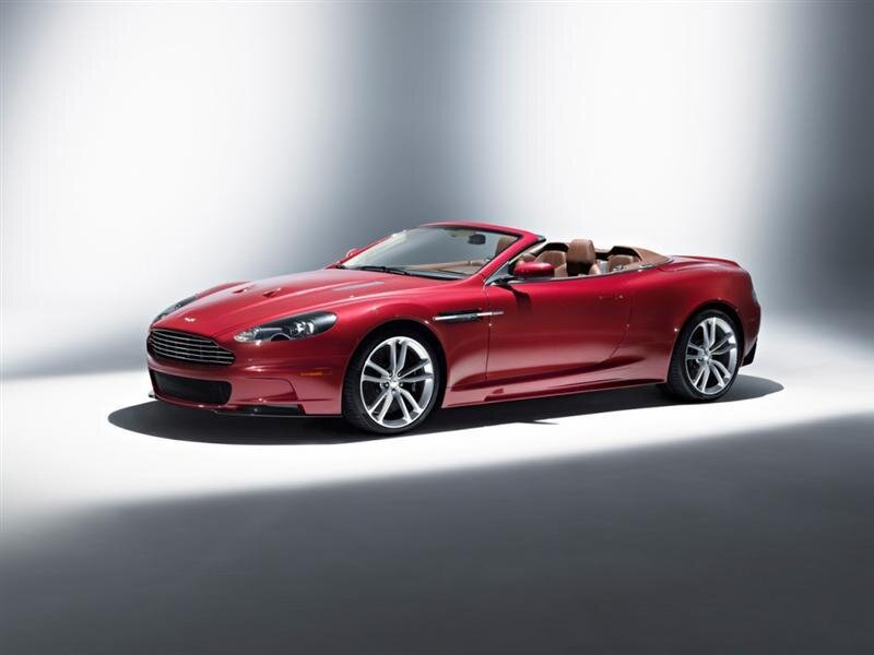 Red Aston Martin convertible