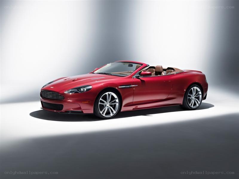 Red Aston Martin convertible