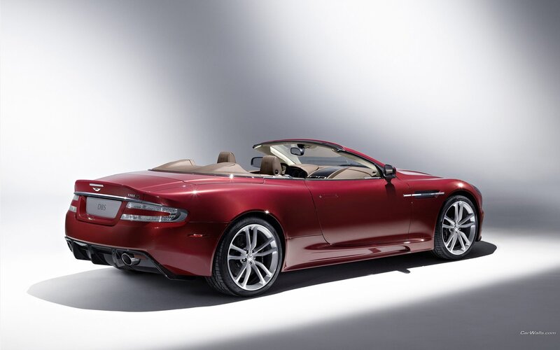red aston martin db9 convertible
