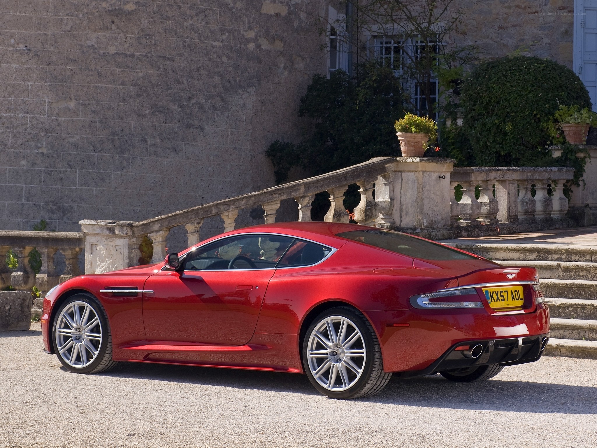 Red Aston Martin DB9