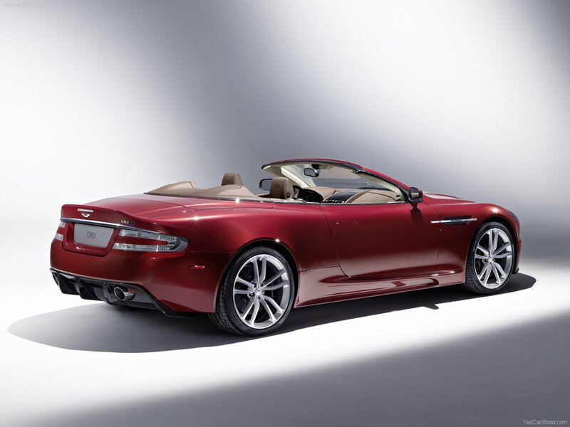 Red Aston Martin DBS Volante