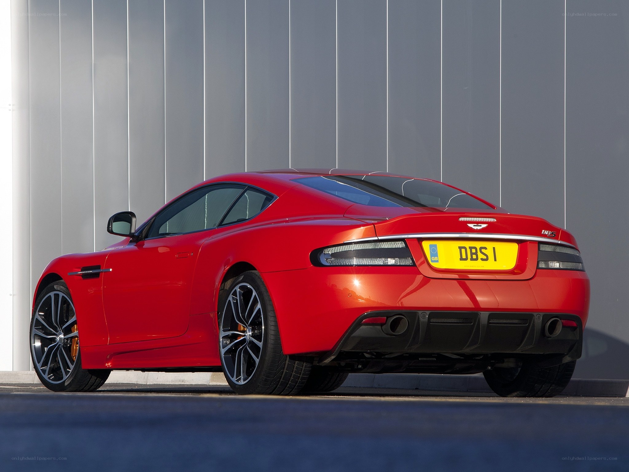 Red Aston Martin DBS