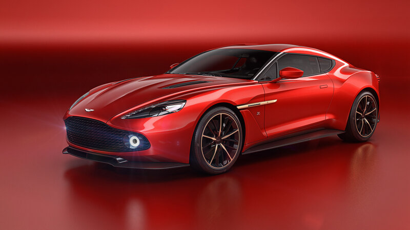 Red Aston Martin sports car