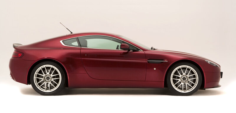 Red Aston Martin sports car