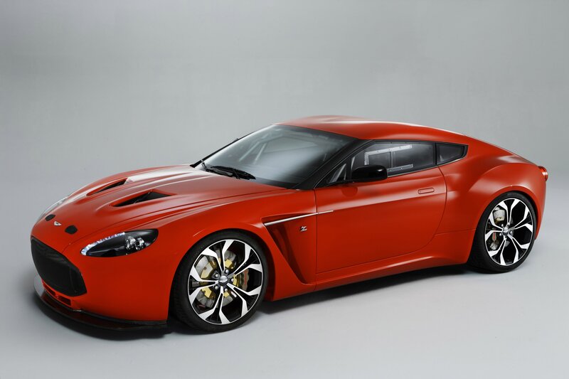 Red Aston Martin sports car
