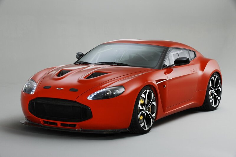 Red Aston Martin sports car