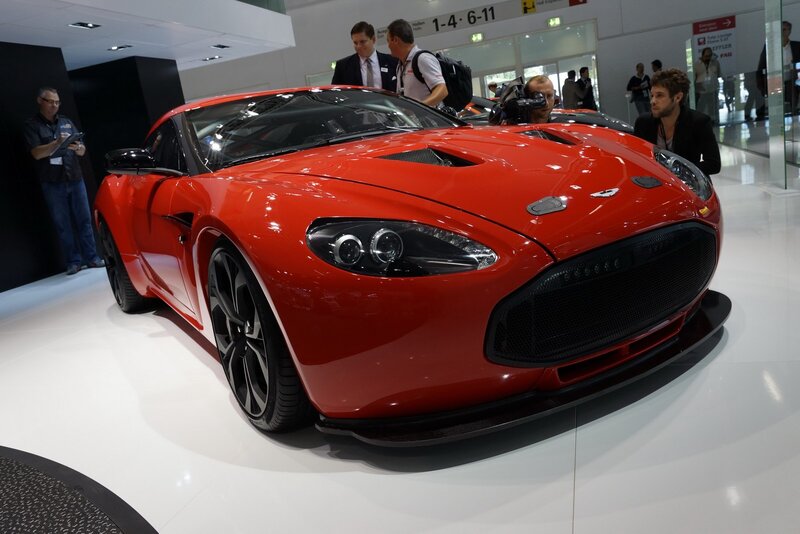 Red Aston Martin sports car