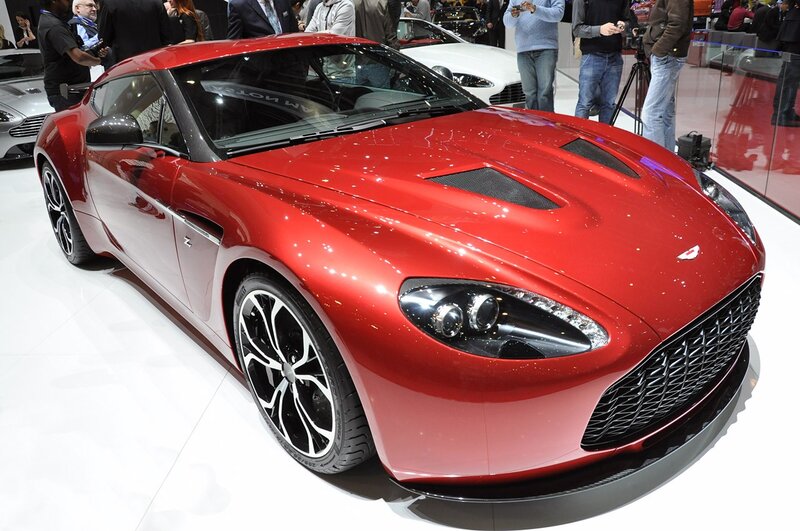 Red Aston Martin sports car