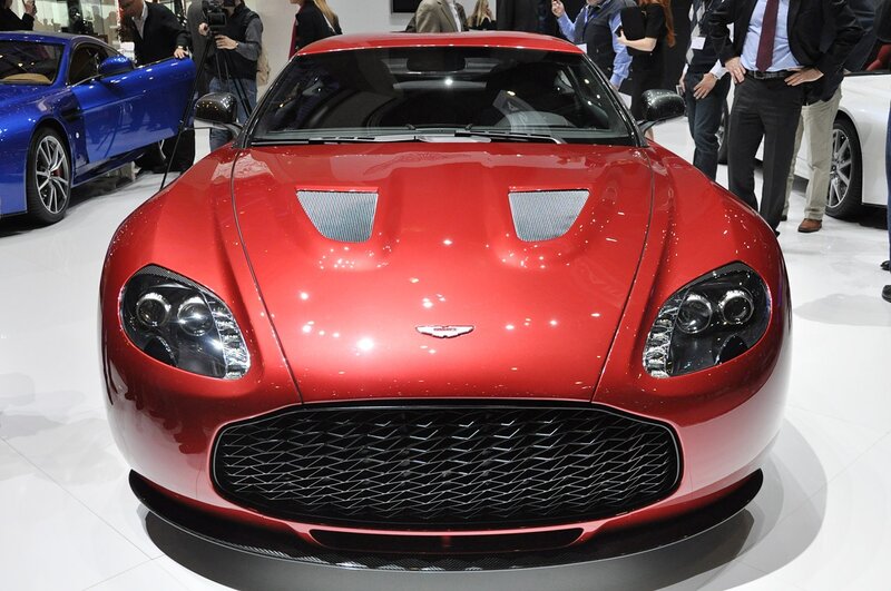 Red Aston Martin sports car
