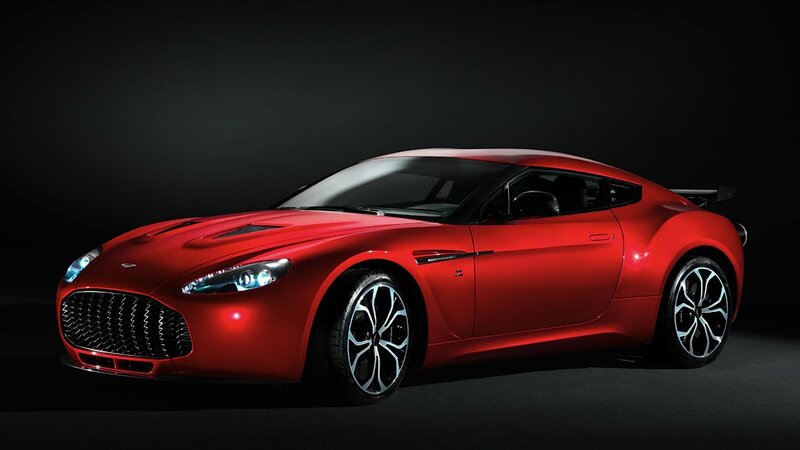 Red Aston Martin sports car