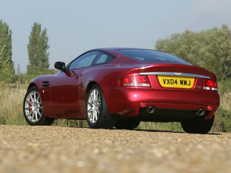 Red Aston Martin sports car
