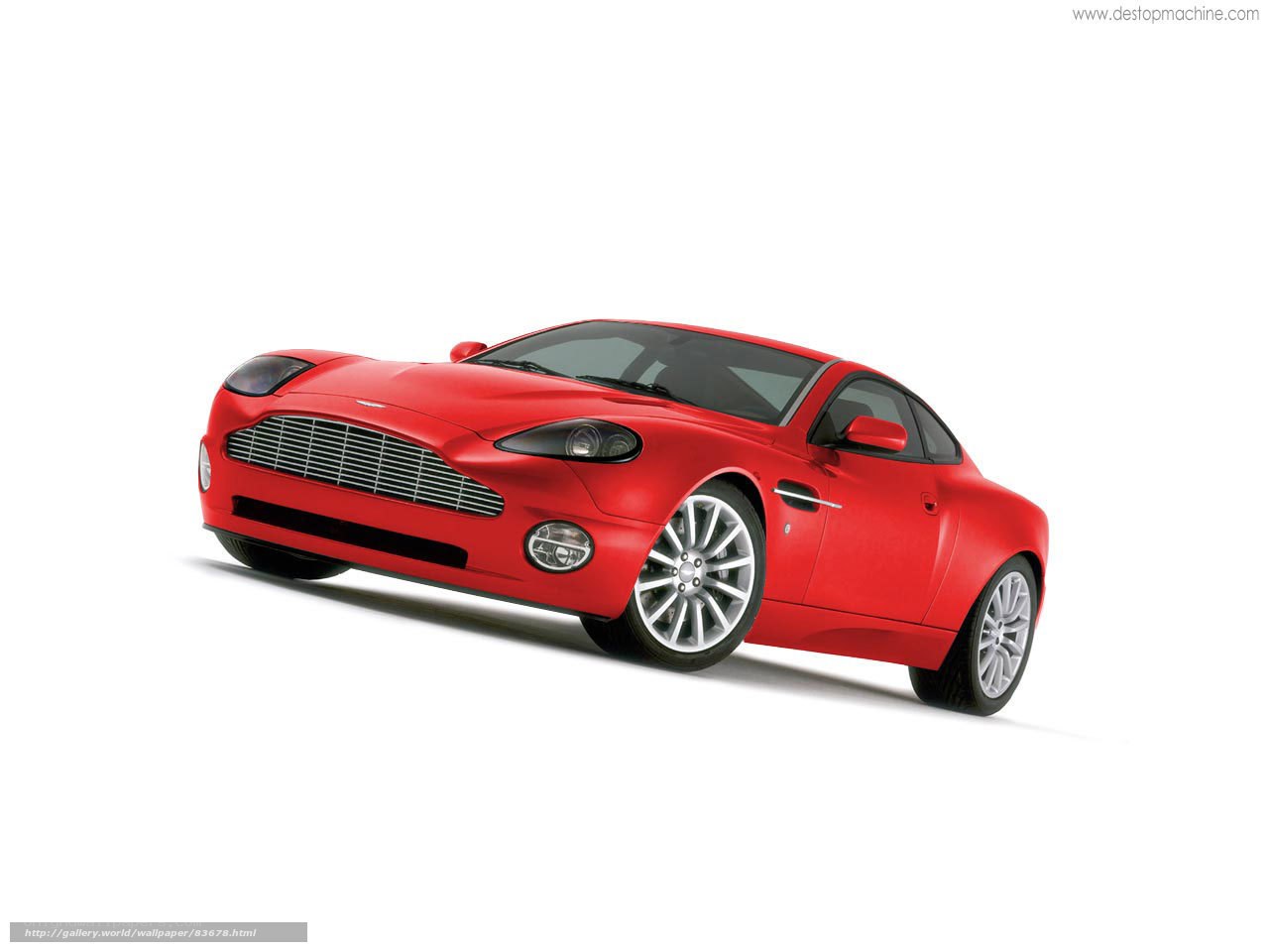 Red Aston Martin sports car