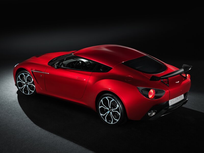Red Aston Martin V12 Zagato