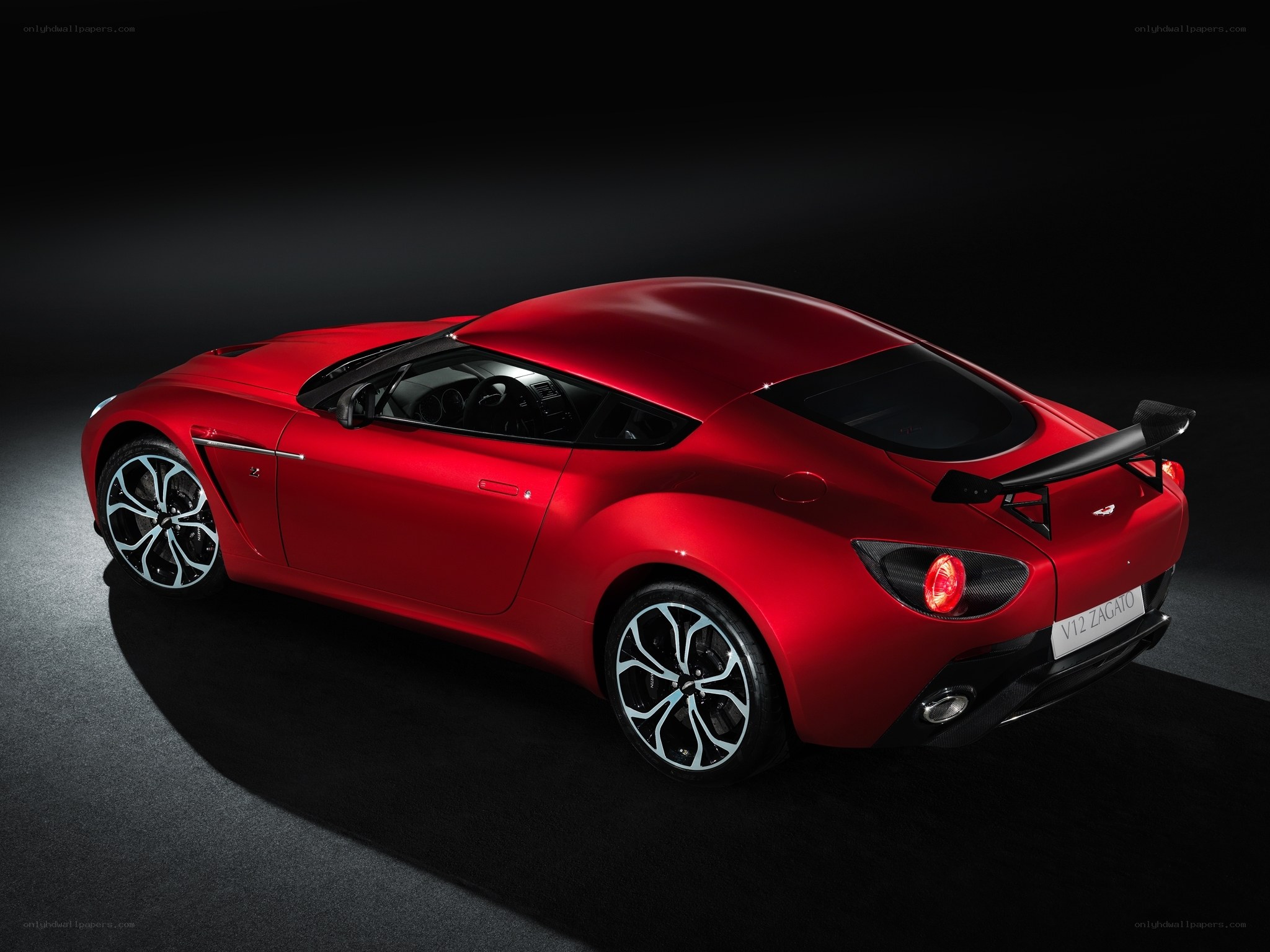 Red Aston Martin V12 Zagato