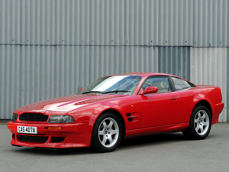 Red Aston Martin V8