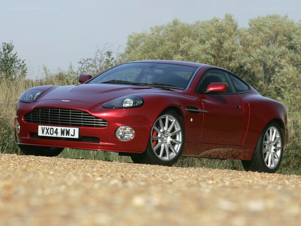 red aston martin v8 vantage
