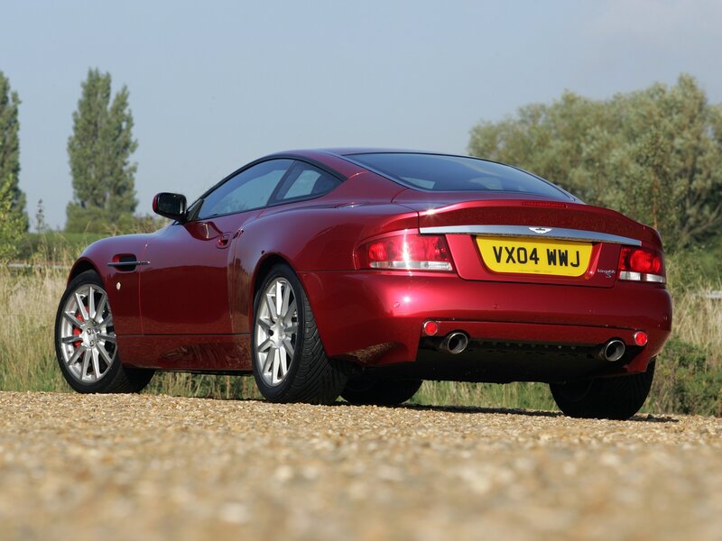 red aston martin vantage