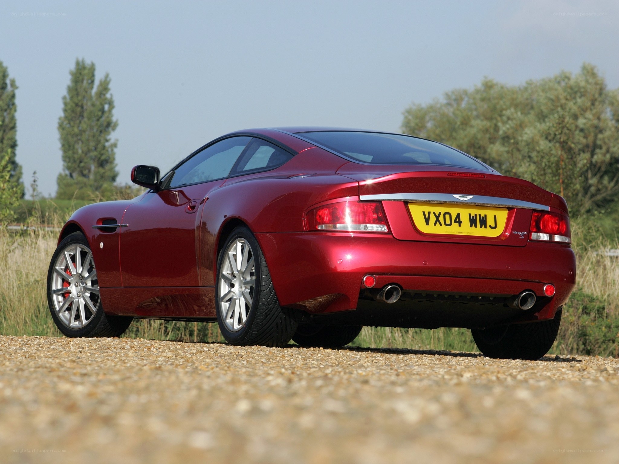 red aston martin vantage