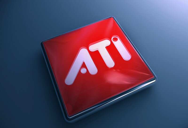 Red ATi Logo Cube
