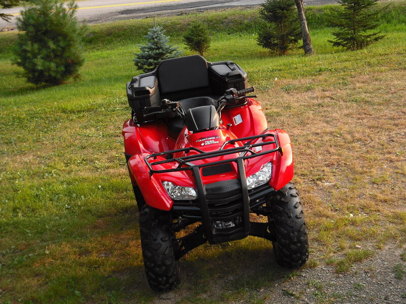 Red Atv on Grass