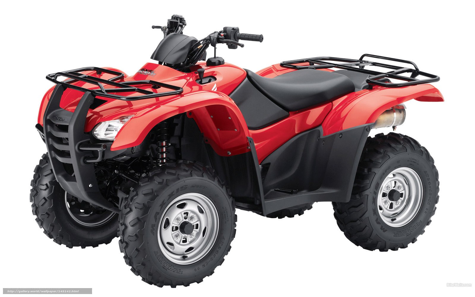 Red ATV quad bike
