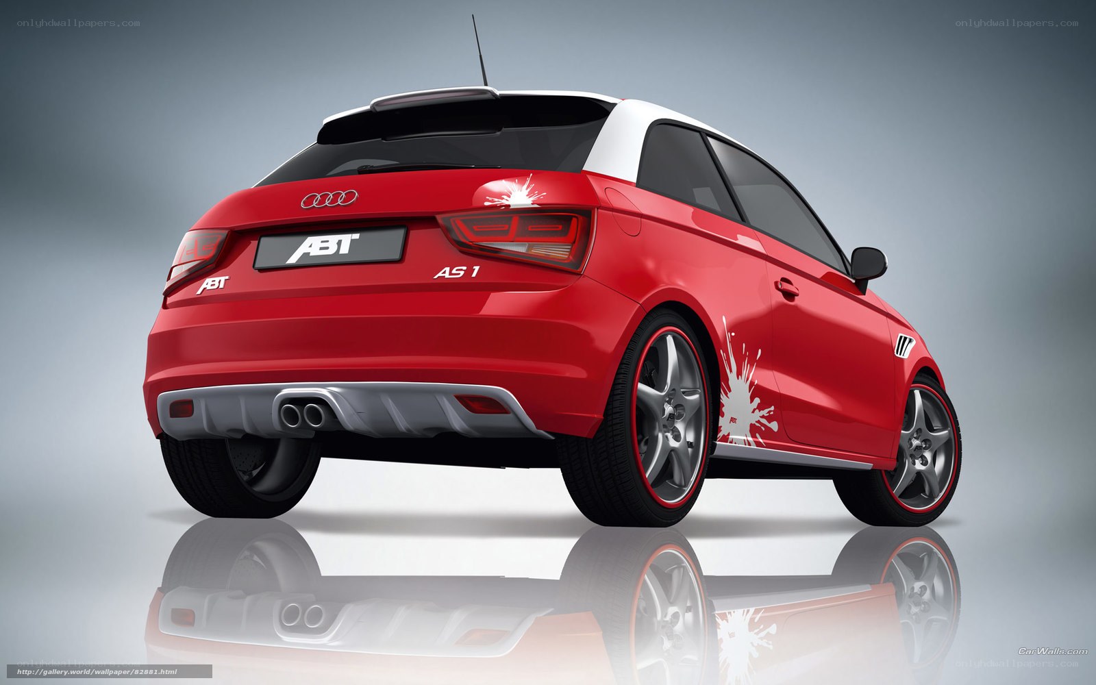 Red Audi A1 ABT AS1