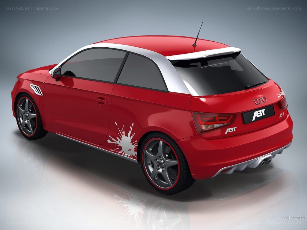 red audi a1 abt hatchback