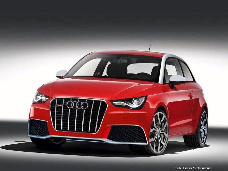 Red Audi A1 car