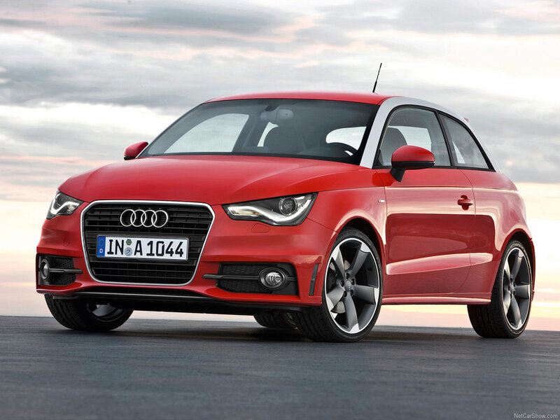 Red Audi A1 Car — Dramatic