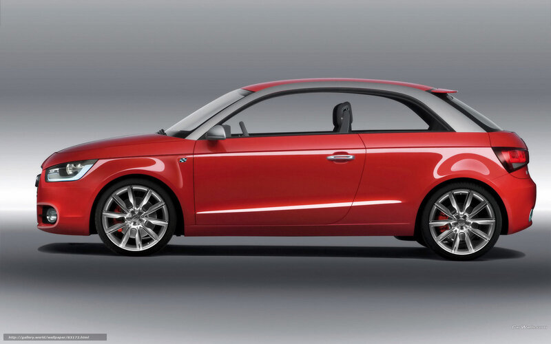 Red Audi A1 Car — Neutral, Photograph
