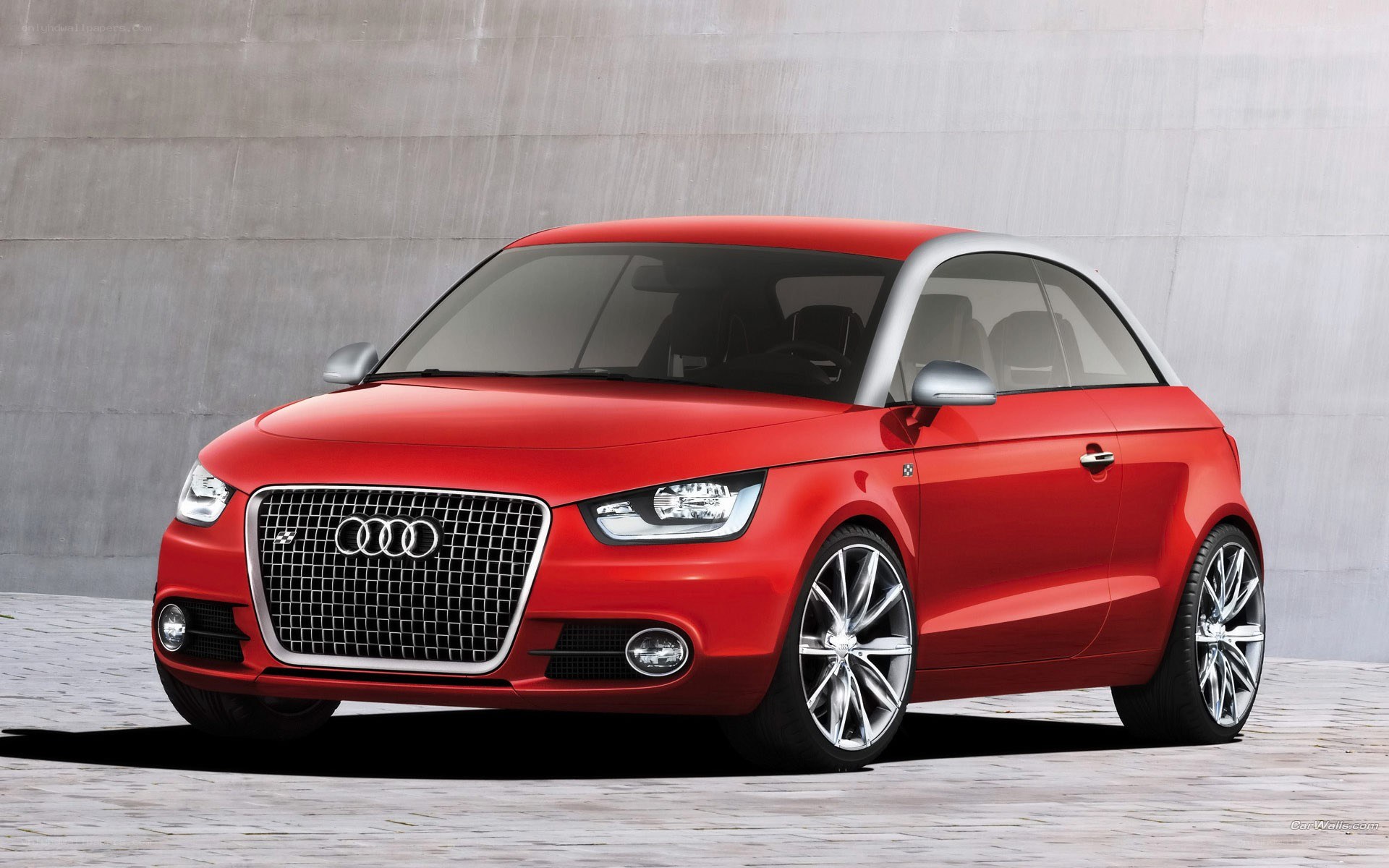 Red Audi A1 Concept Car