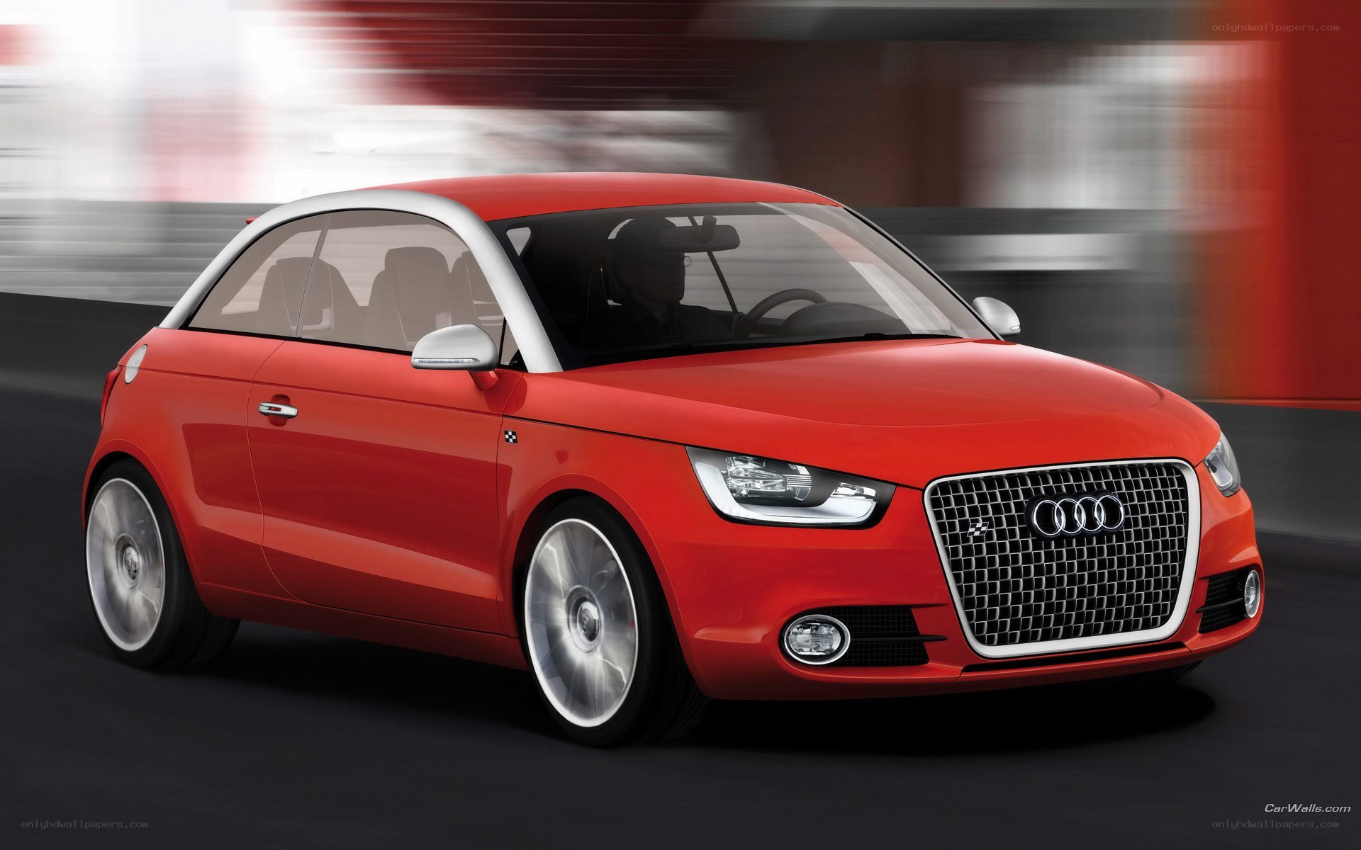 Red Audi A1 Concept Car