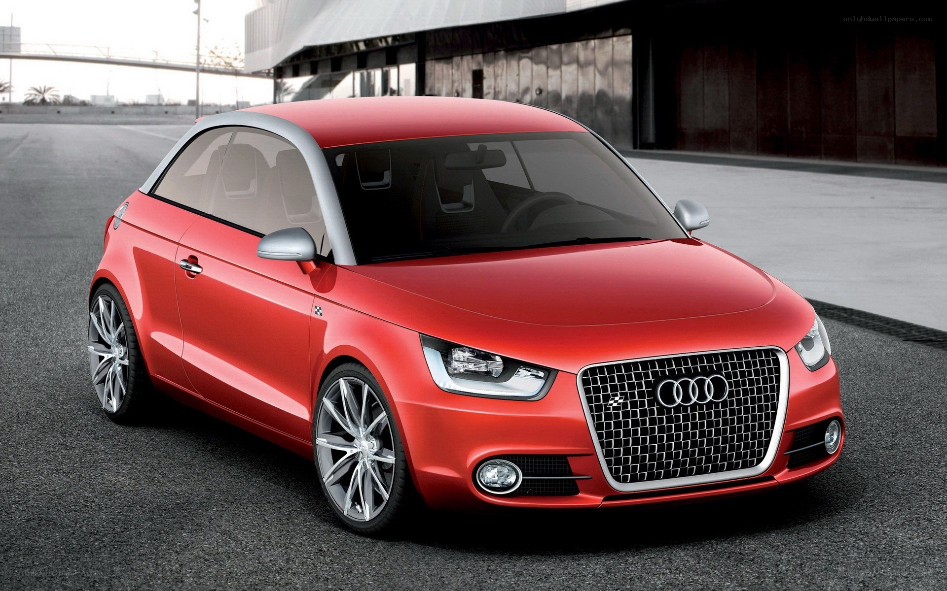 Red Audi A1 Concept Car