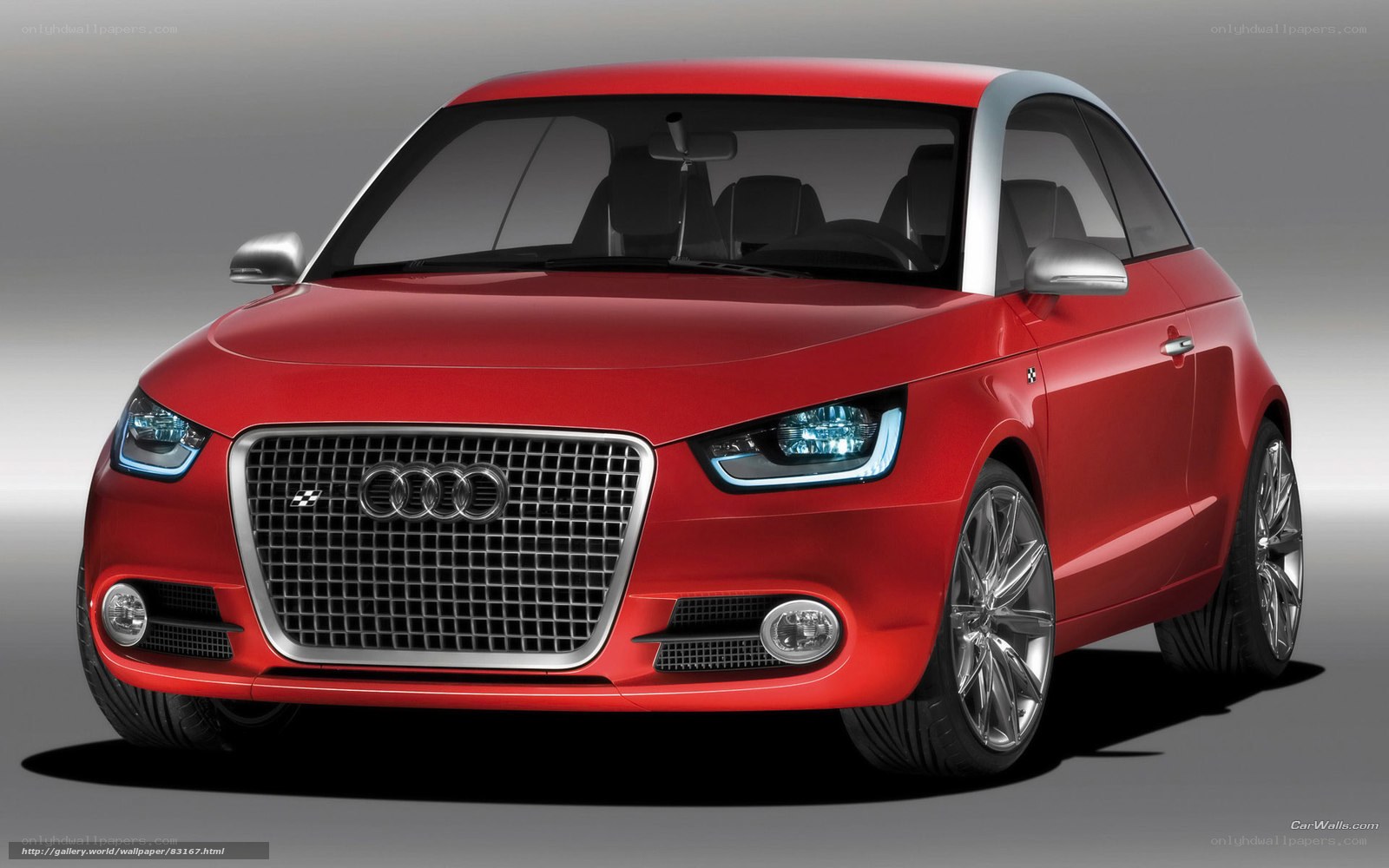 Red Audi A1 Concept Car