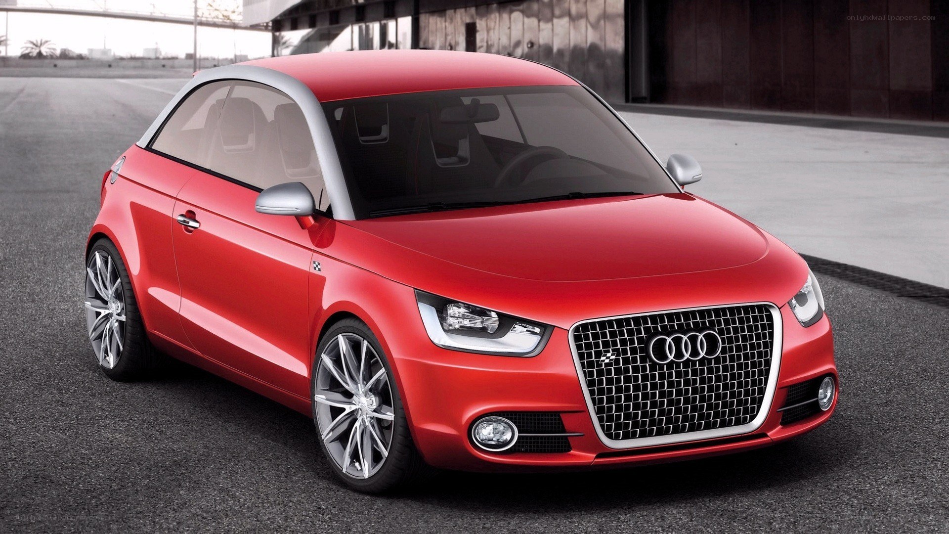 Red Audi A1 Concept Car