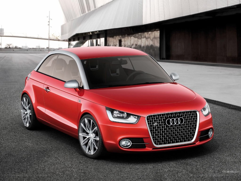 Red Audi A1 Concept car